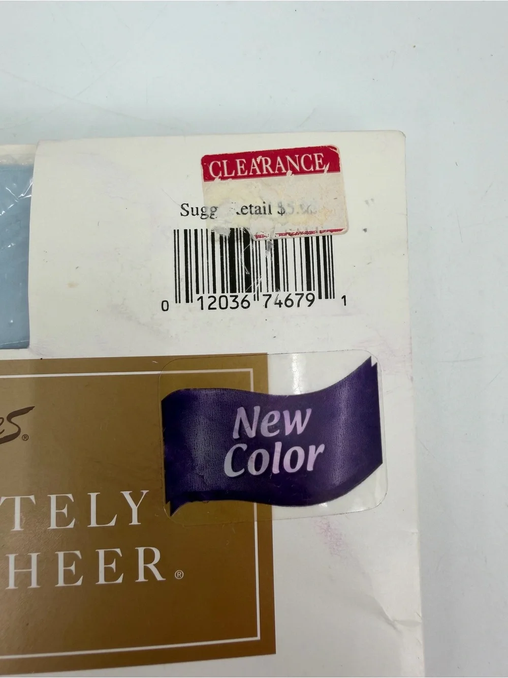 Hanes Pantyhose size C Absolutely Ultra Sheer VTG Cornflower Blue Style 707